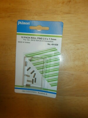49-929 ROLL PINS FOR DC-S POWER POLE CONNECTOR PHILMORE PKG/10,NEW
