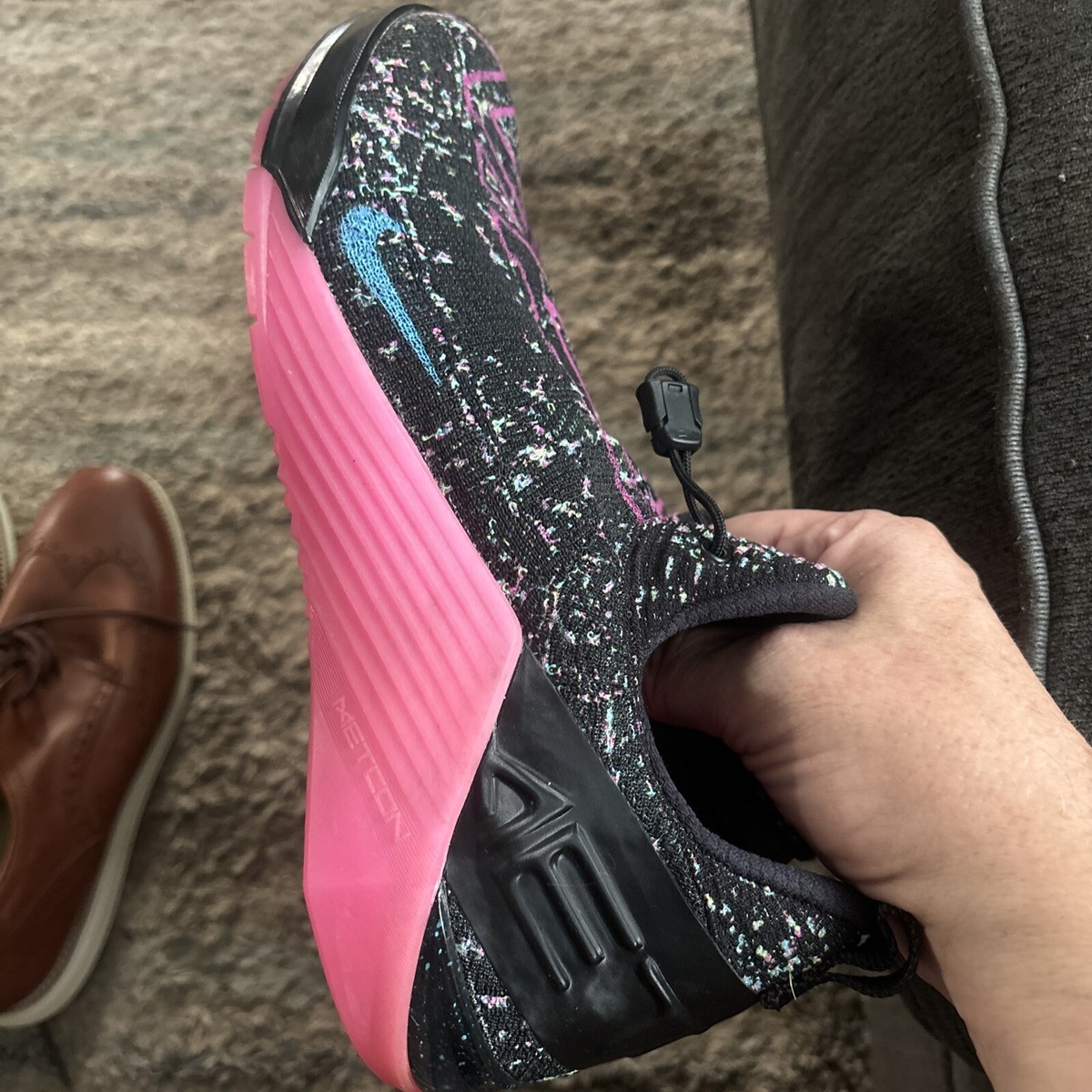 Nike React Metcon AMP Black/Blue Fury-Fire Pink Size $160 New