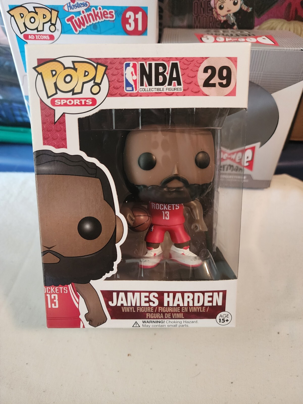 Funko Pop! Sports Nba: James Harden #29 Houston Rockets Red Jersey-Vaulted