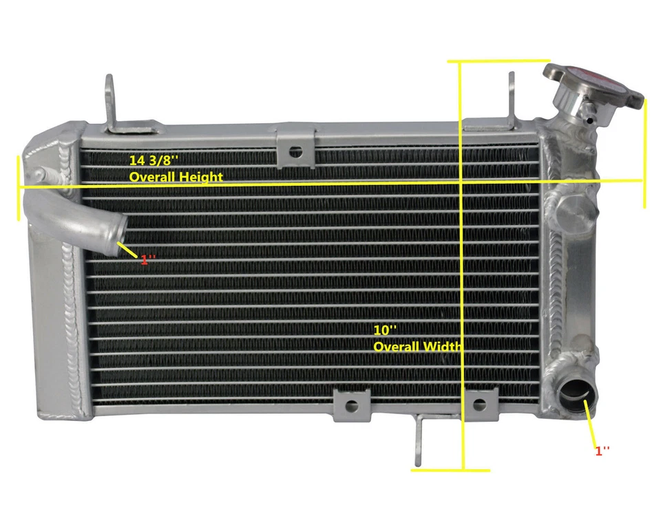 Radiador de refrigeración completo todo aluminio para 1999-2002 2001 2000 Suzuki SV650/SV650S Foto 3 de 4