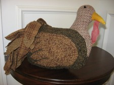 Turkey 3-D Rug Hooking Paper Pattern - Prairie Road Designs