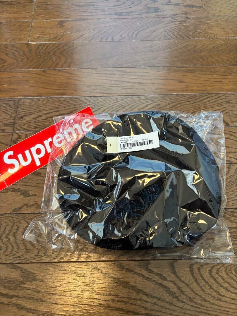 SUPREME KANGOL BERMUDA 504 HAT logo color BLACK size XLARGE