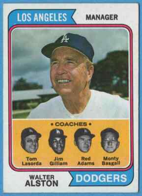 1974 Topps Walt Alston #144 Los Angeles Dodgers