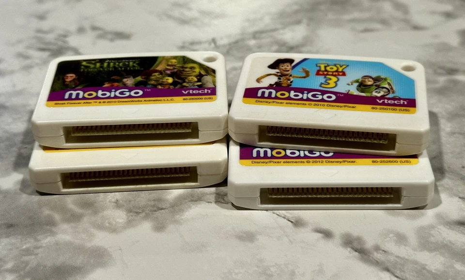 Lot of 4 Vtech MobiGo Loose Learning Games Shrek, Cars, Brave, Toy 3 - TESTED! - Image 3 of 4