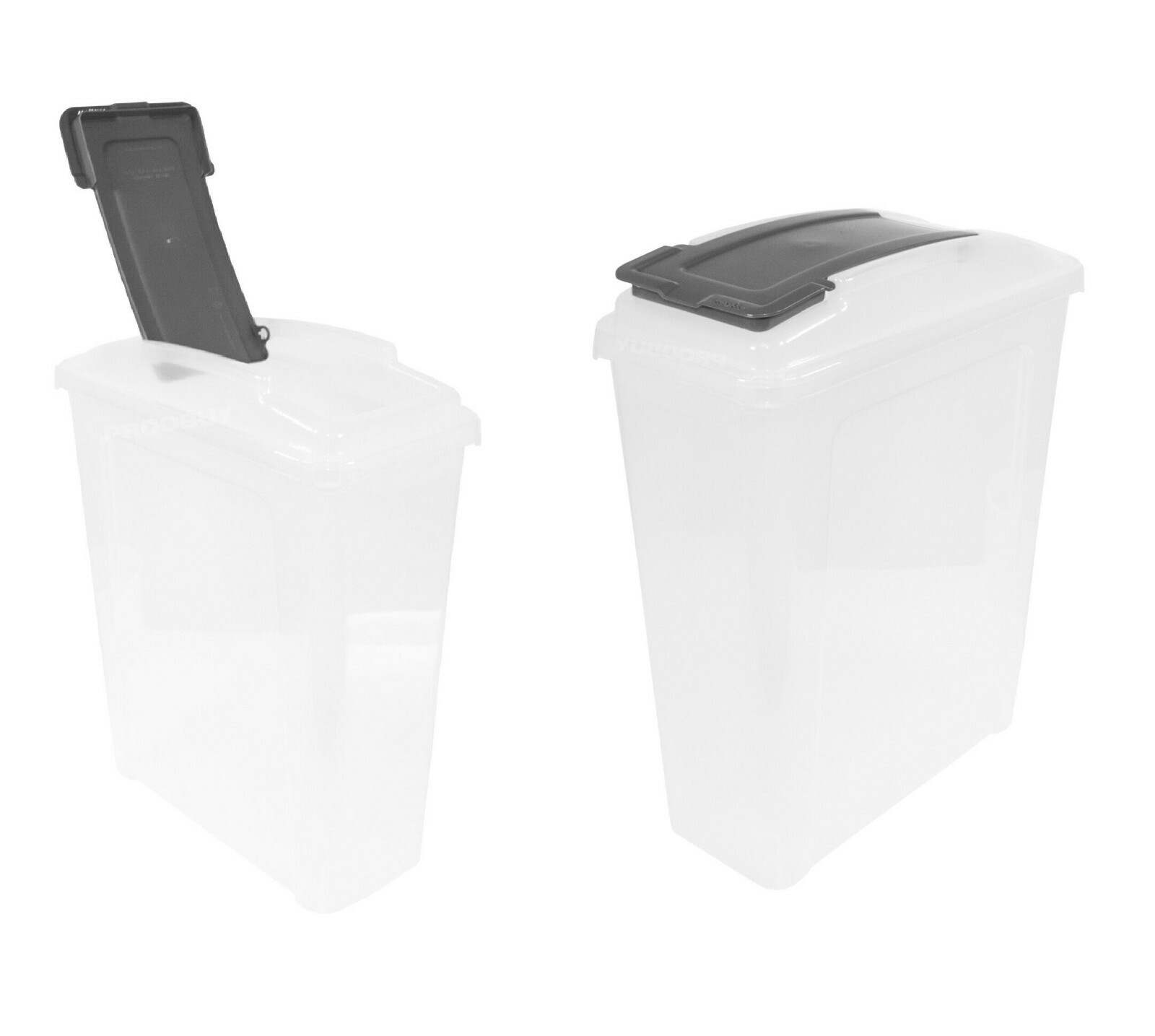 25L LITRE PLASTIC LIFT UP DRY FOOD BIN BOX ANIMAL FOOD STORAGE