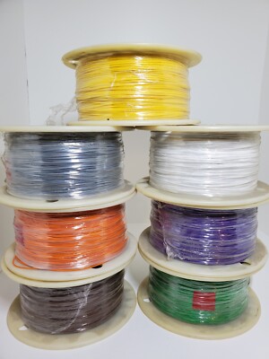 Hook Up Wire 24AWG STRAND SILVER COATED COND GREEN 1000 ft