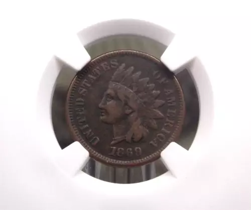 1869 Indian Head Cent Penny 1c NGC VF Details #024 Very Fine ECC&C, Inc.