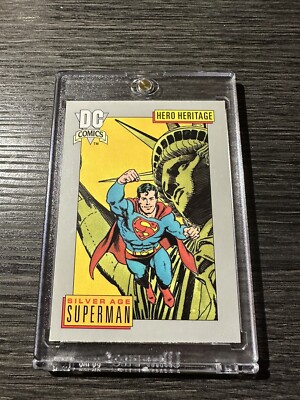 rare superman cards Superman 1940 comics cards rare reprint set 1984 main image 1