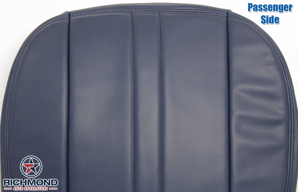 1998 1999 GMC Savana грузовой фургон - со стороны пассажира низ виниловый чехол на сиденье темно-синий - Изображение 3 из 4