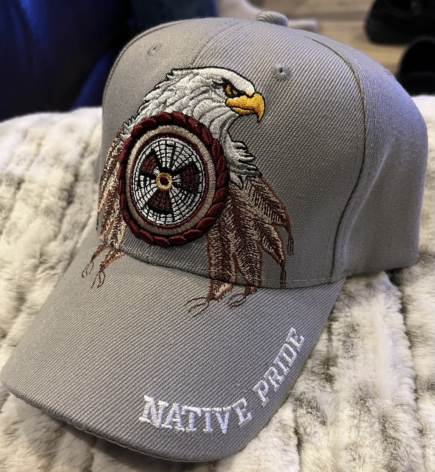 gray native pride hat - image 1