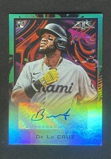 2022 Topps Fire - Fire Autographs Green #FA-BDC Bryan De La Cruz /75 Auto RC