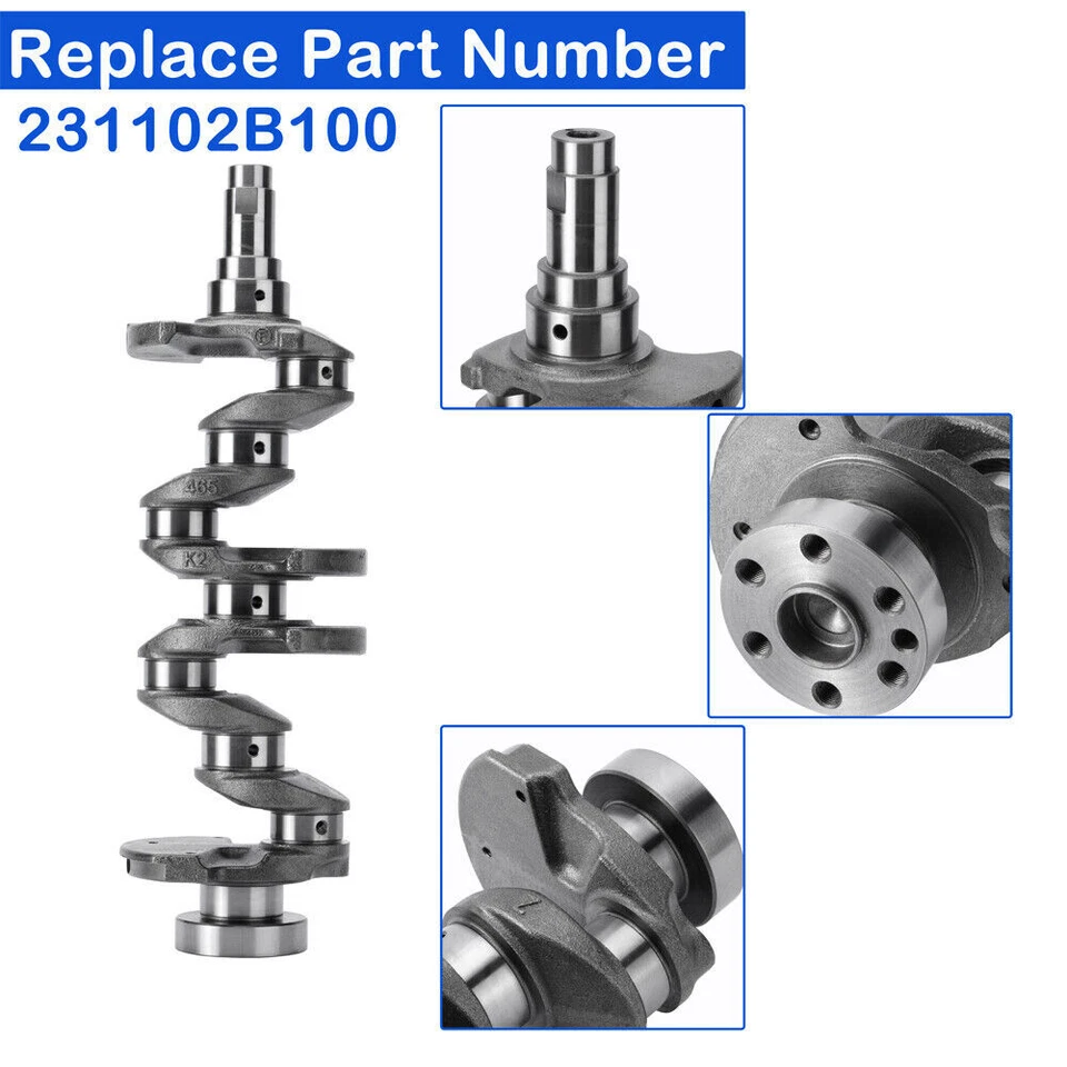 Crankshaft Assy 231102B100 for Hyundai Veloster 2011-2016 Kia Soul Rio 2012-2019 - Image 4 of 4