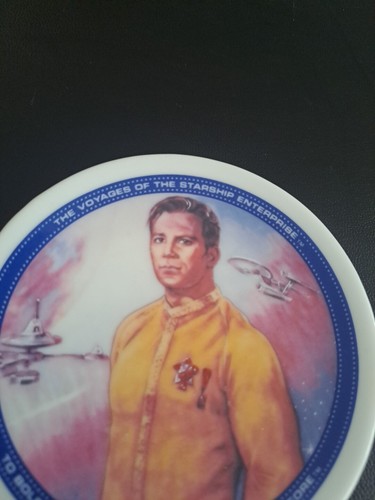 1991 Vintage Paramount Hamilton Gifts Star Trek Mini Plate - Excellent Condition - Picture 2 of 6