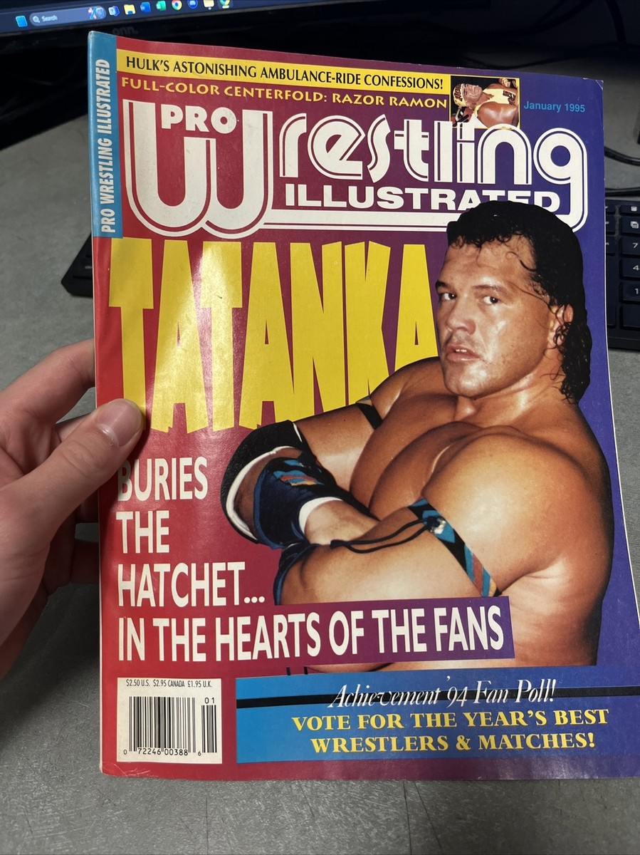 TATANKA PRO WRESTLING ILLUSTRATED MAGAZINE JAN 1995 wwe Legend
