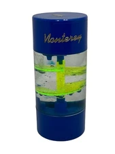 🐞 5" MONTEREY Hourglass BUBBLE SPINNING WATER FIDGET STEM TOY SPIN Timer Drops