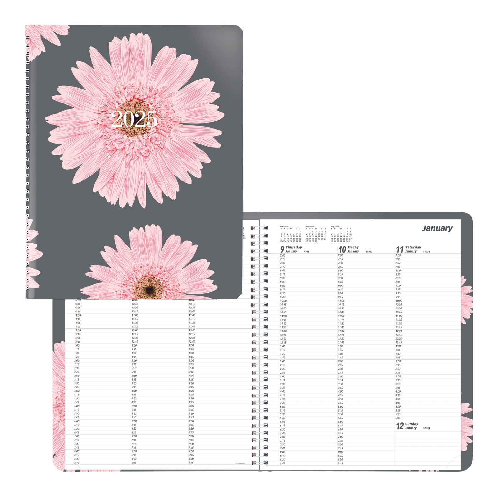 Brownline® 2025 Pink Essential Weekly Planner Appointment Book 12 Months Janu...