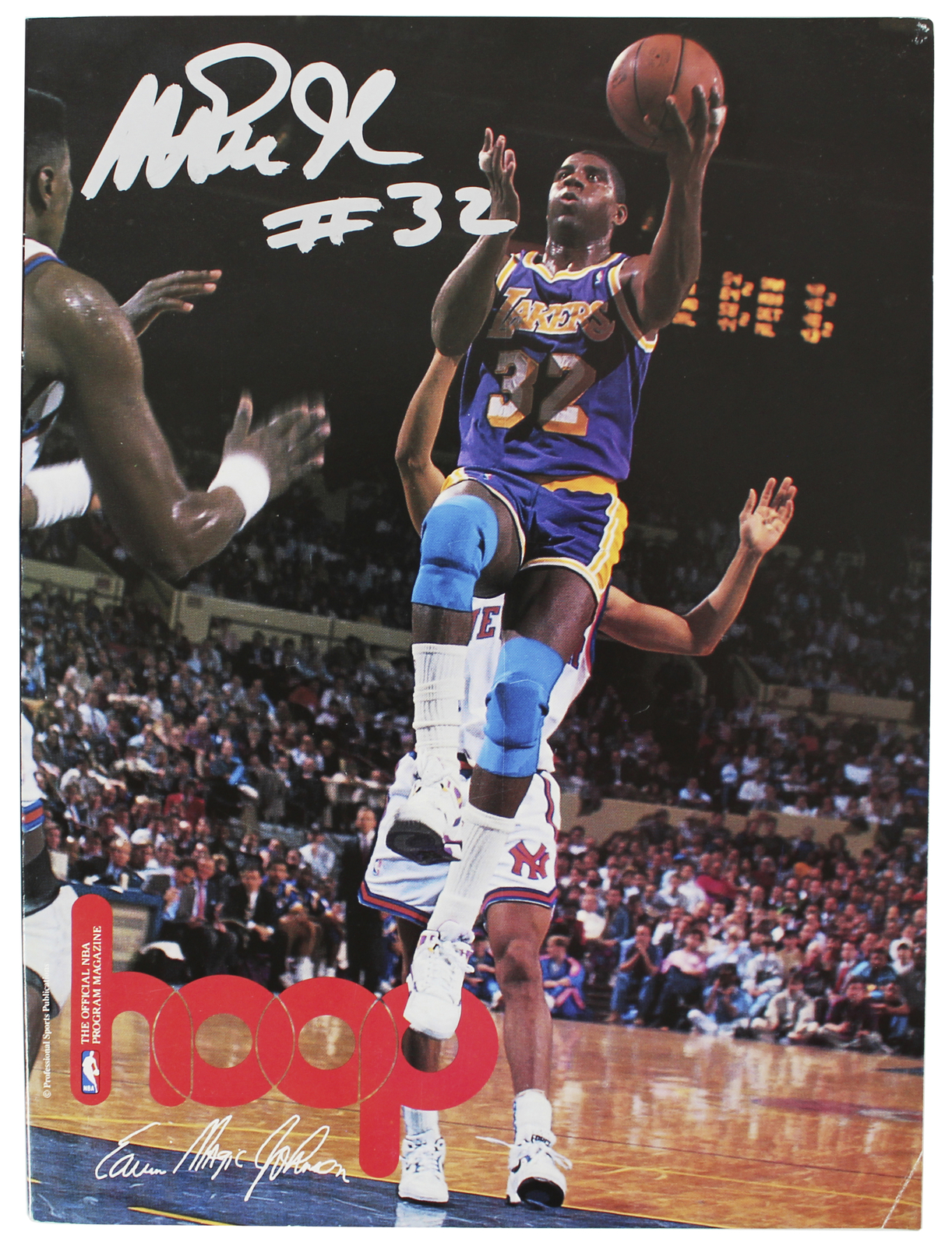 Magic Johnson Autographed Signed Lakers 1992 Jersey Retirement Game Program Beckett Wit #Wy99787 