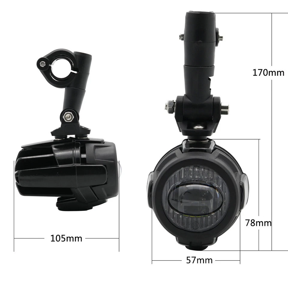 Luz antiniebla auxiliar LED lámpara de circulación para BMWF700GS K1600 R1200GS R1100GS Foto 3 de 4