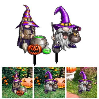 Halloween Hexe Hof Schild 3D Design Hingucker Touch perfektes Herzstück