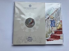 2020 WINNIE THE POOH CHRISTOPHER ROBIN COLOUR FIFTY 50 PENCE PACK BU UNC