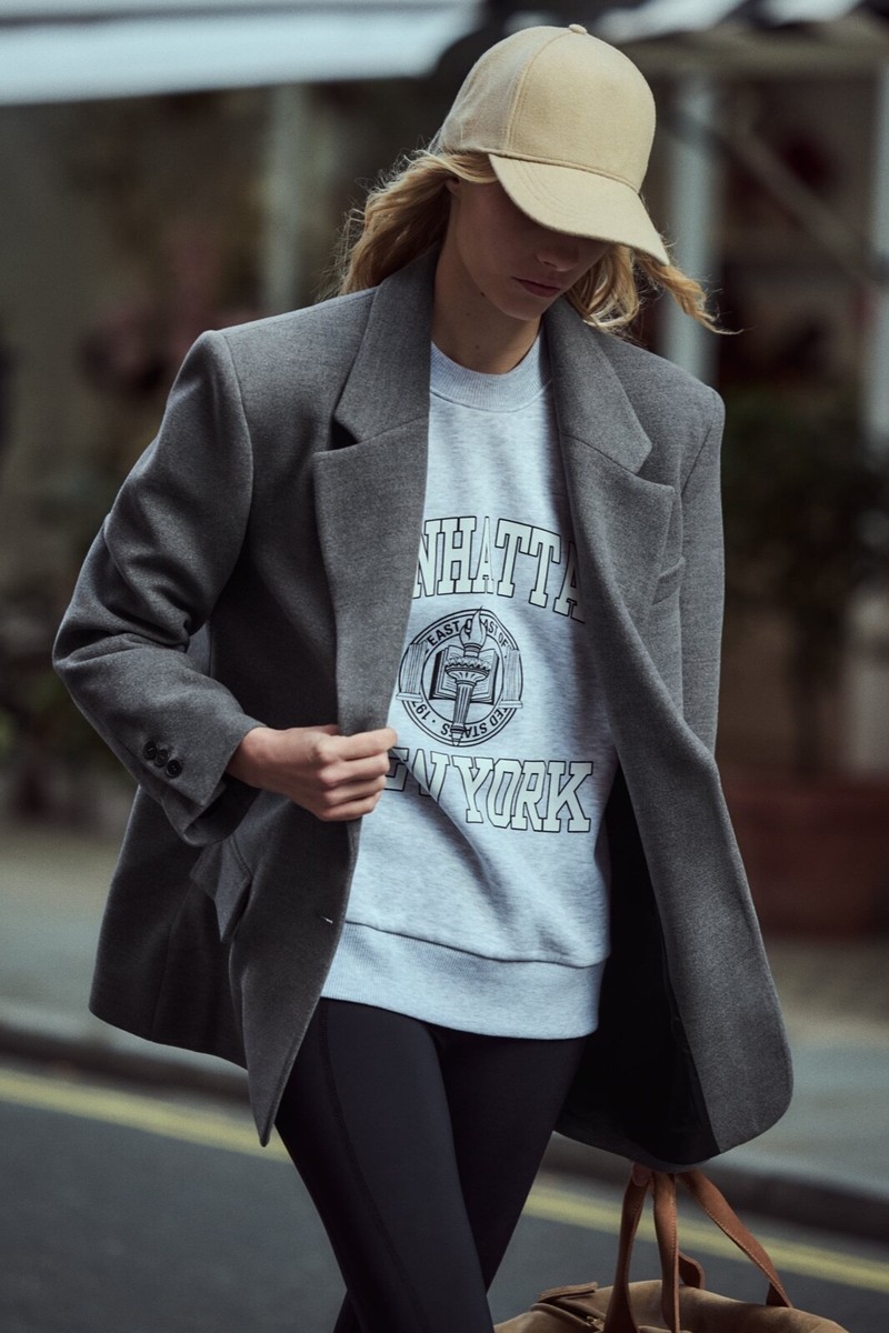 ZARA スーツ　XXL 3L 18-19号 テクスチャー入り生地スーツブレザー - ライトグレー | ZARA