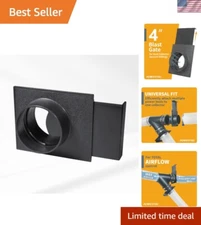 Durable 4" Dust Collector Blast Gate - Fits 4" ID Hoses for Easy Connection
