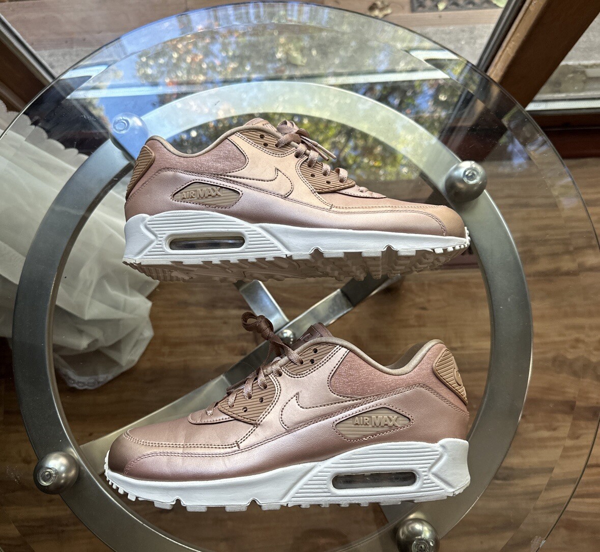 Size 10 - Nike Air Max 90 Bronze Rose Gold Metallic Retro Og