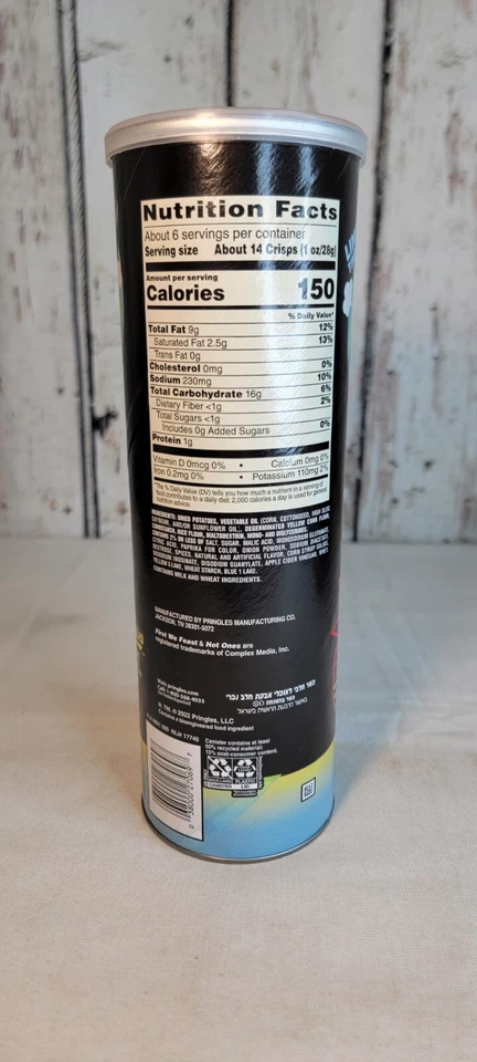 PRINGLES HOT ONES Los Calientes Verde EDIÇÃO LIMITADA LACRADA FECHADA 5,5 oz - Imagem 3 de 4