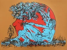 LUIS MIGUEL VALDES Cuban signed limited edition original art print screenprint