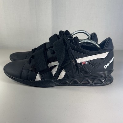 DO-WIN men Sz 12.5 Rogue Weightlifting Powerlifting Shoes Sneakers Black White