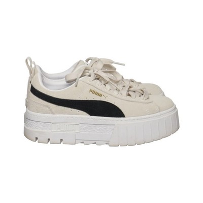 Puma, Sneaker, Größe: 35 1/2, 80784-02, Leder, Beige/Schwarz/Weiß, Damen #eOR