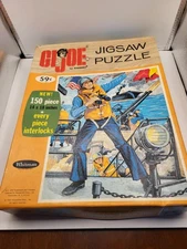 Vintage 1965 Whitman Hasbro GI Joe 150 Piece Jigsaw Puzzle Machine Gunner 4647