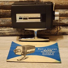 Vintage Movie Camera Bell and Howell Model 8429 with Manuel; Vintage Camera