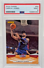 2009 Panini Cavaliers LeBRON JAMES Basketball Card PSA 9 MINT