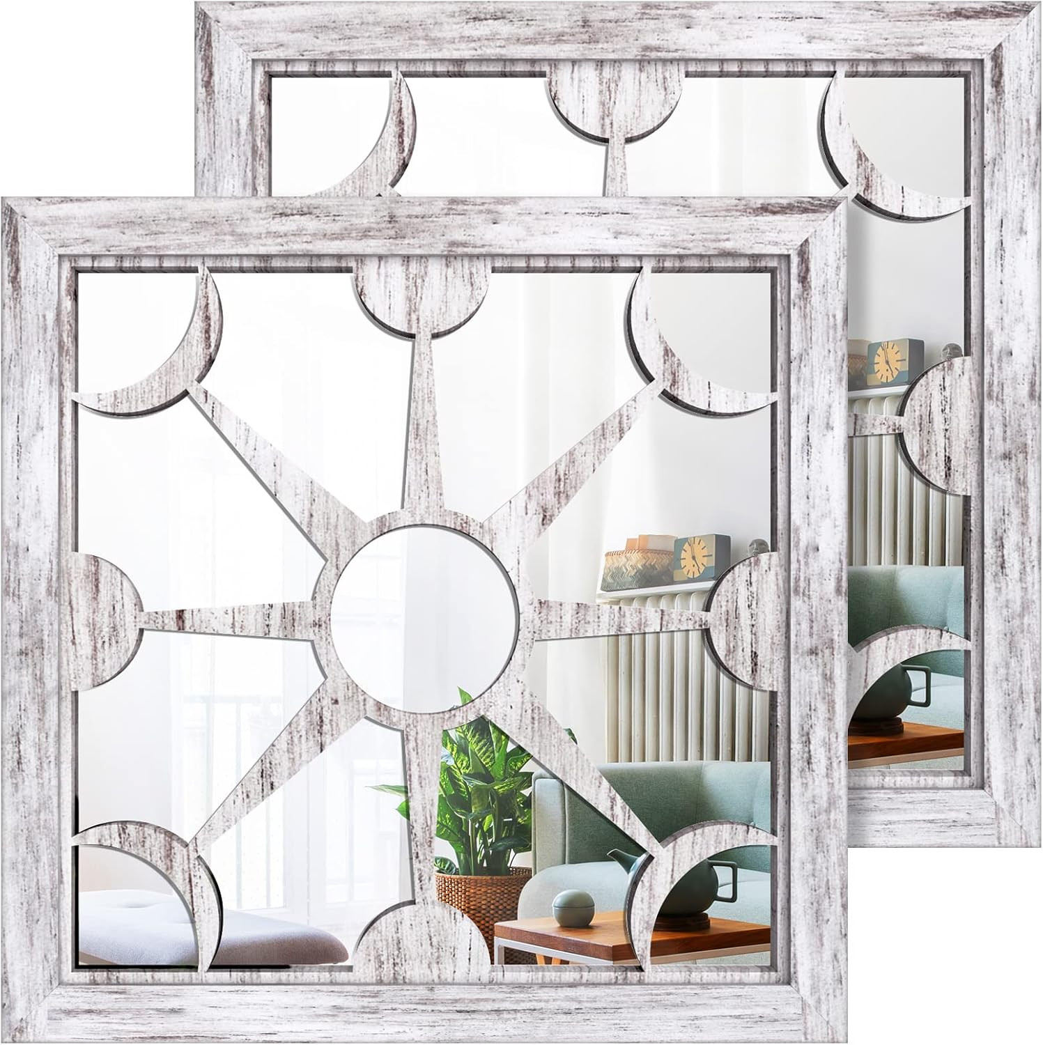 Specchio Da Parete 2 Pezzi Specchio per Decorazioni Casa- Specchi Decorativi per