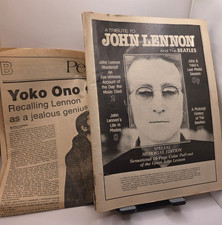1981 Orlando Sentinel Star Newspaper Yoko Ono + John Lennon Tribute Magazine N4