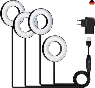 Wigearss 4 Stück Pflanzenlampe LED Vollspektrum, Pflanzenlicht für Z