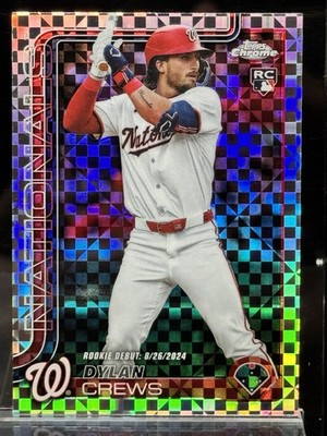2025 Topps Chrome Update Rookie Debut X-Fractor RC #USC190 Dylan Crews Nationals