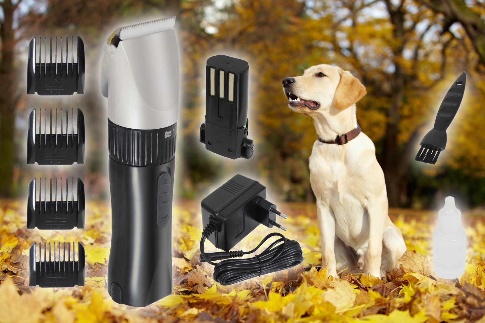 Tosatrice a batteria "MyPet" per cani, gatti e piccoli animali, taglia peli animali