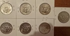 7 - 1982 P JFK Kennedy Half Dollar 50 cents No FG initials  lot john F lot