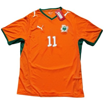 2008/09 Ivory Coast Home Jersey #11 Drogba Large Puma AFCON Cote D