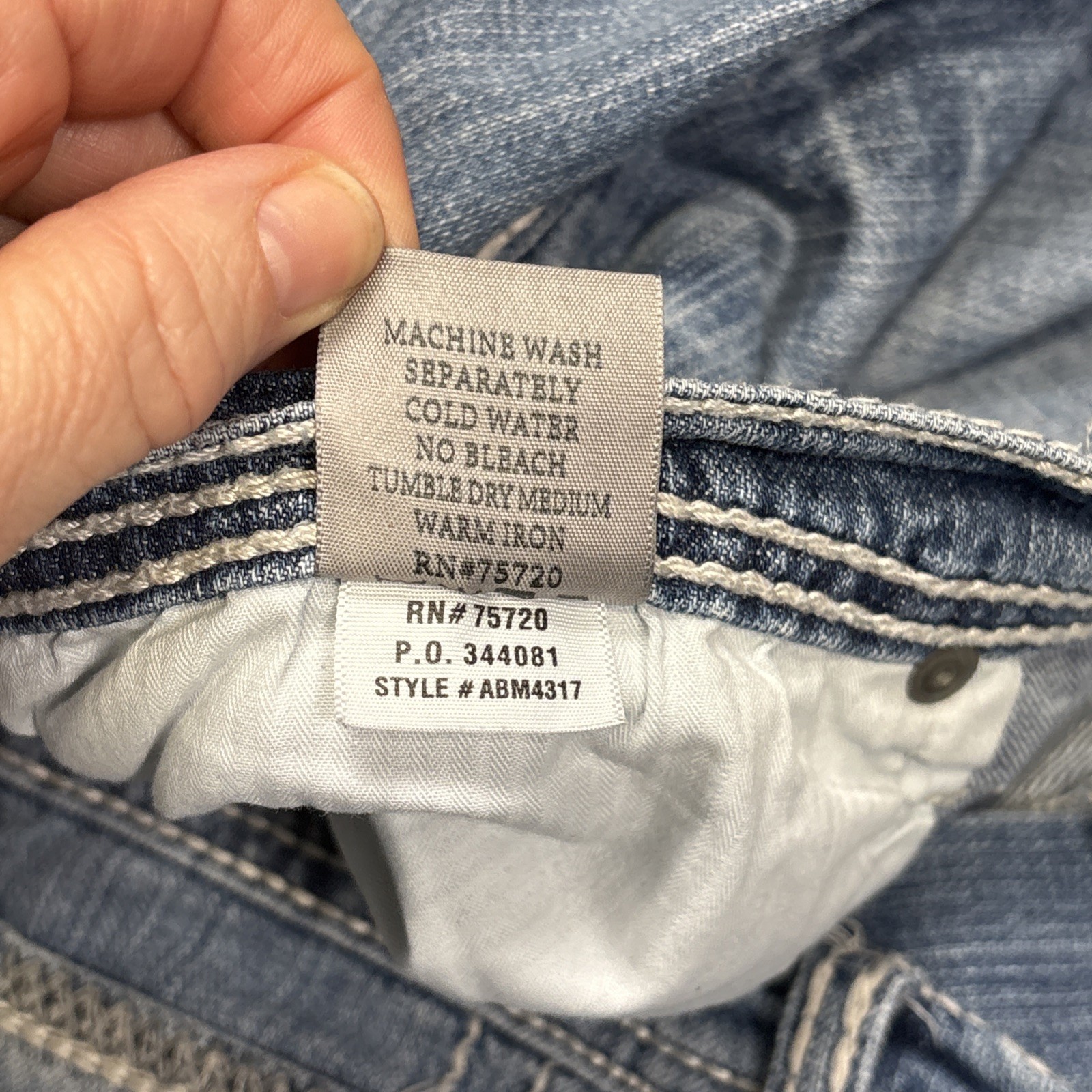 BKE Tyler Jeans Mens 38XXL Fits 40 X 36.5 Blue Denim Casual Faded - View 6