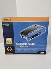 Linksys Etherfast Cable/DSL Router With 4 Port Switch Wired Model BEFSR41