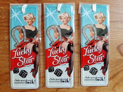 3 Metall-Lesezeichen, Lucky Star, 15 cm x 5 cm, NEU*NEU*NEU*