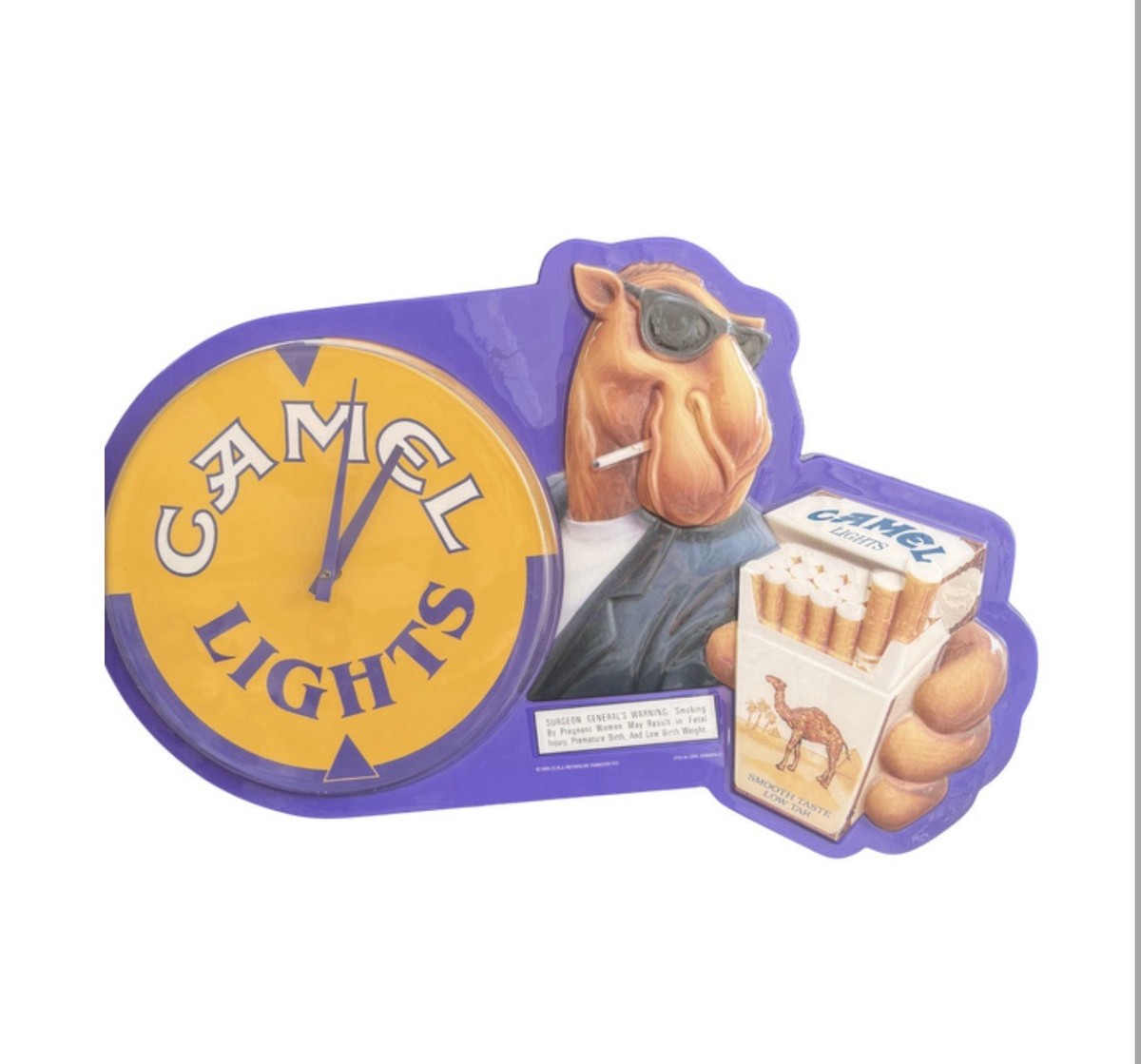 Vintage Camel Joe Clock Light – Works! Classic 90s | eBay