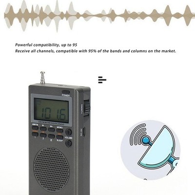 Portable AM FM Digital Radio Highly Sensitive Stable Low Power Consumption SET