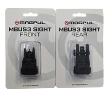 MBUS3 Back-Up Sight Front & Rear Set fits Picatinny