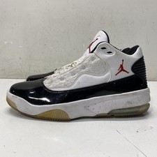 Jordan White/Black Solid Basketball Athletic Shoes Men Size 7.5