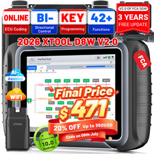 XTOOL D8W V2.0 Bidirectional Diagnostic Tool ...