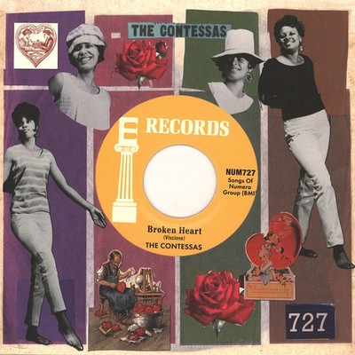 Contessas, The - Broken Heart Peach White Marble Vinyl  (2023 - US - Original)